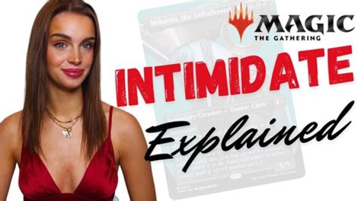 How does intimidate work MTG?