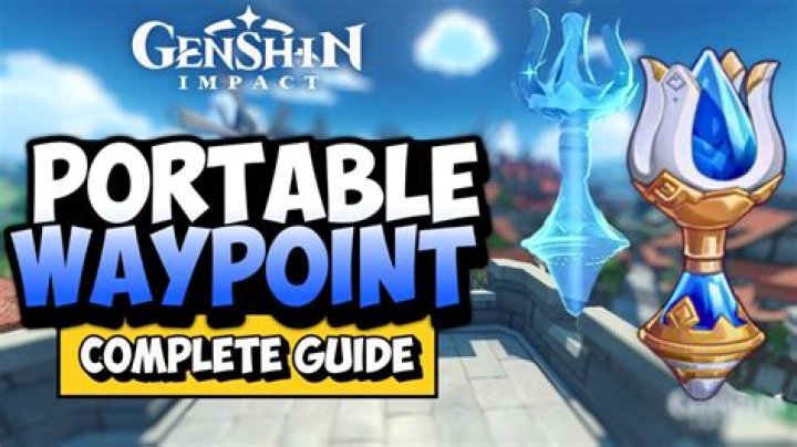 Is portable waypoint consumable?
