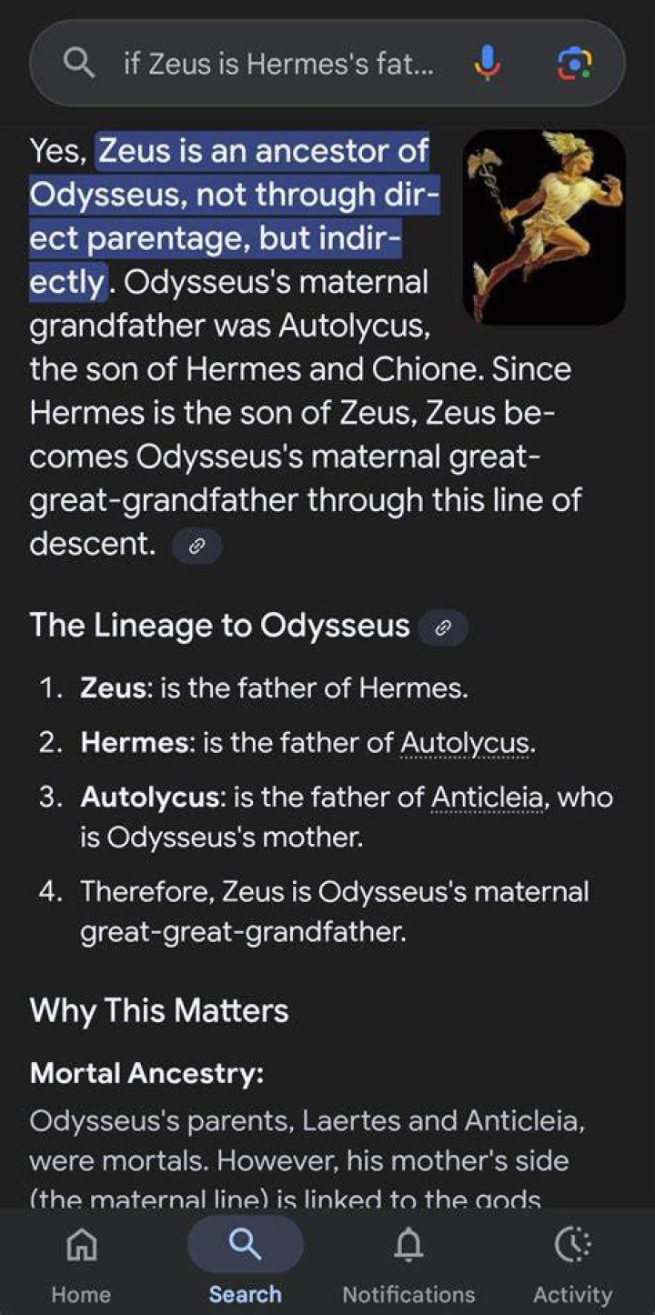 Who does Zeus help Odysseus?
